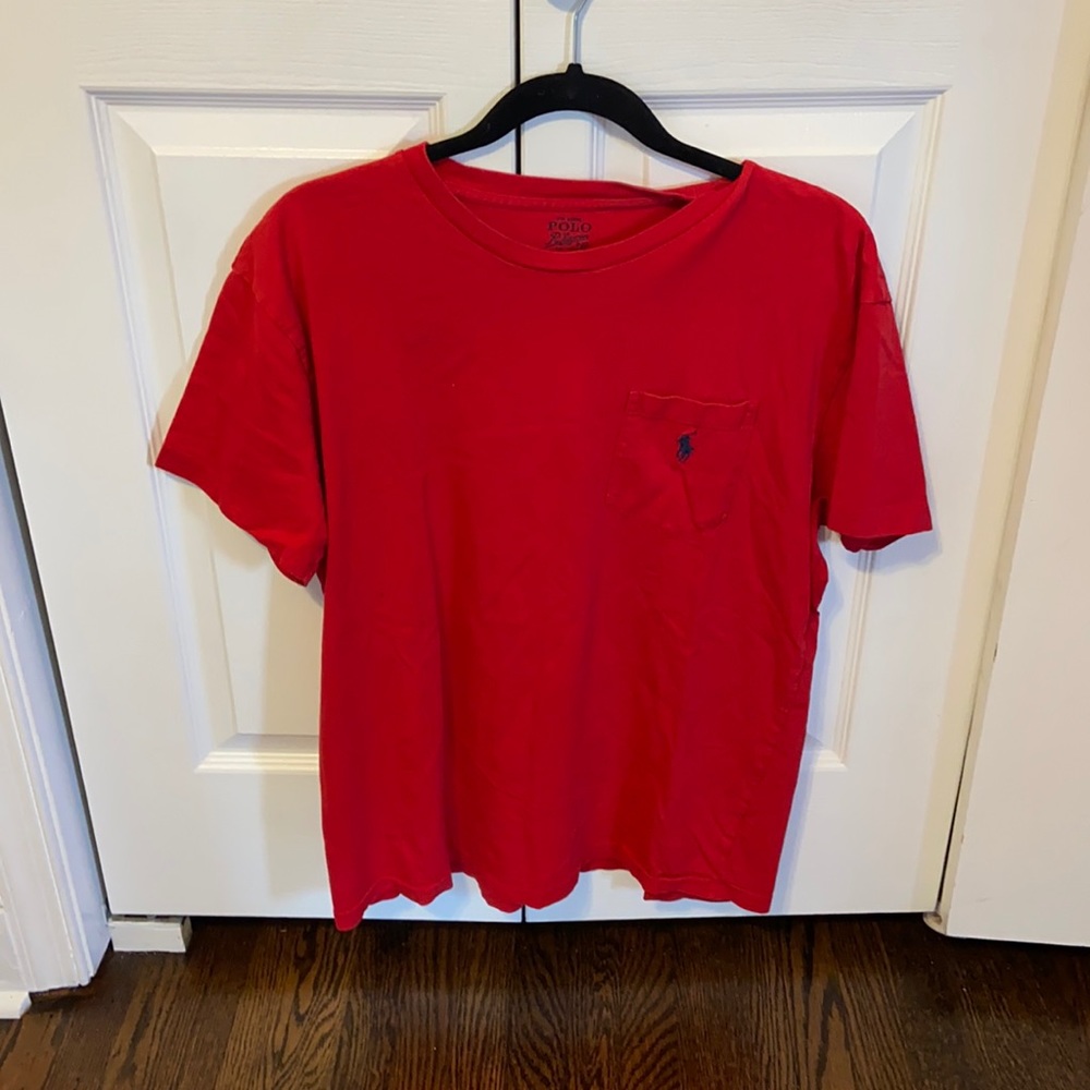 Polo By Ralph Lauren Red Pocket T-Shirt
